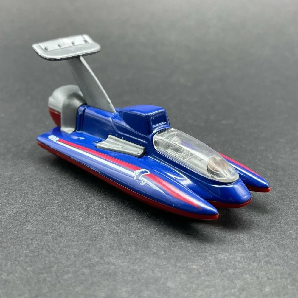 Matchbox Hydroplane Boat #492 Blue Diecast Vehicle 1/70 Scale Loose